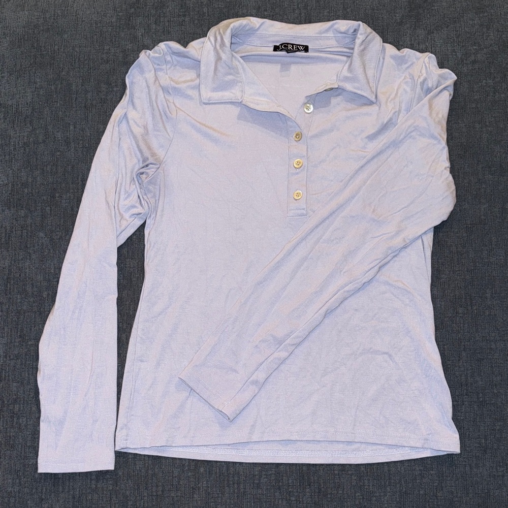 J. Crew Soft Blue Collared Shirt